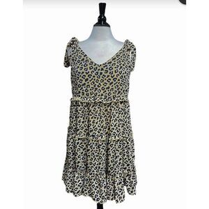 Simply Southern Cheetah Print Babydoll Dress NWT